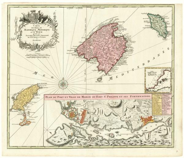 Seutter Balearics 1760