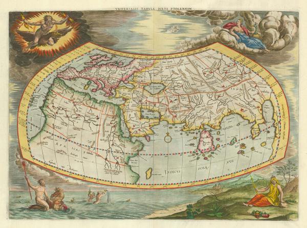 Mercator Ptolemaic world 1700