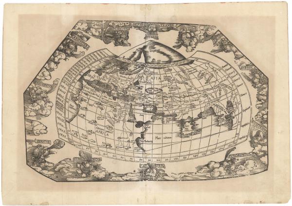 Waldseemuller Ptolemaic World 1525