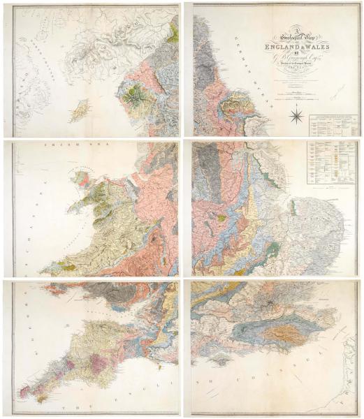 Greenough England and Wales Geologicial Map